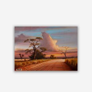 “doox” sunset landscape painting