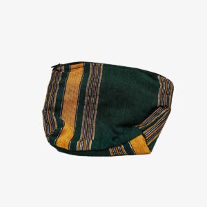 traditional make up bag – green & gold